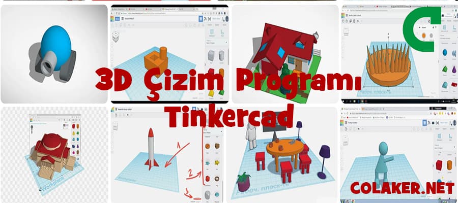 3d çizim programı tinkercad