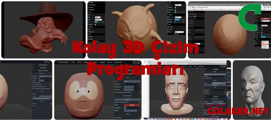 3d çizim programları kolay